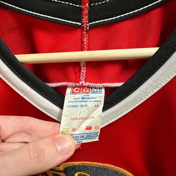 Vintage 1980s NHL CCM Chicago Blackhawks Hockey Jersey - Picture 3 of 7